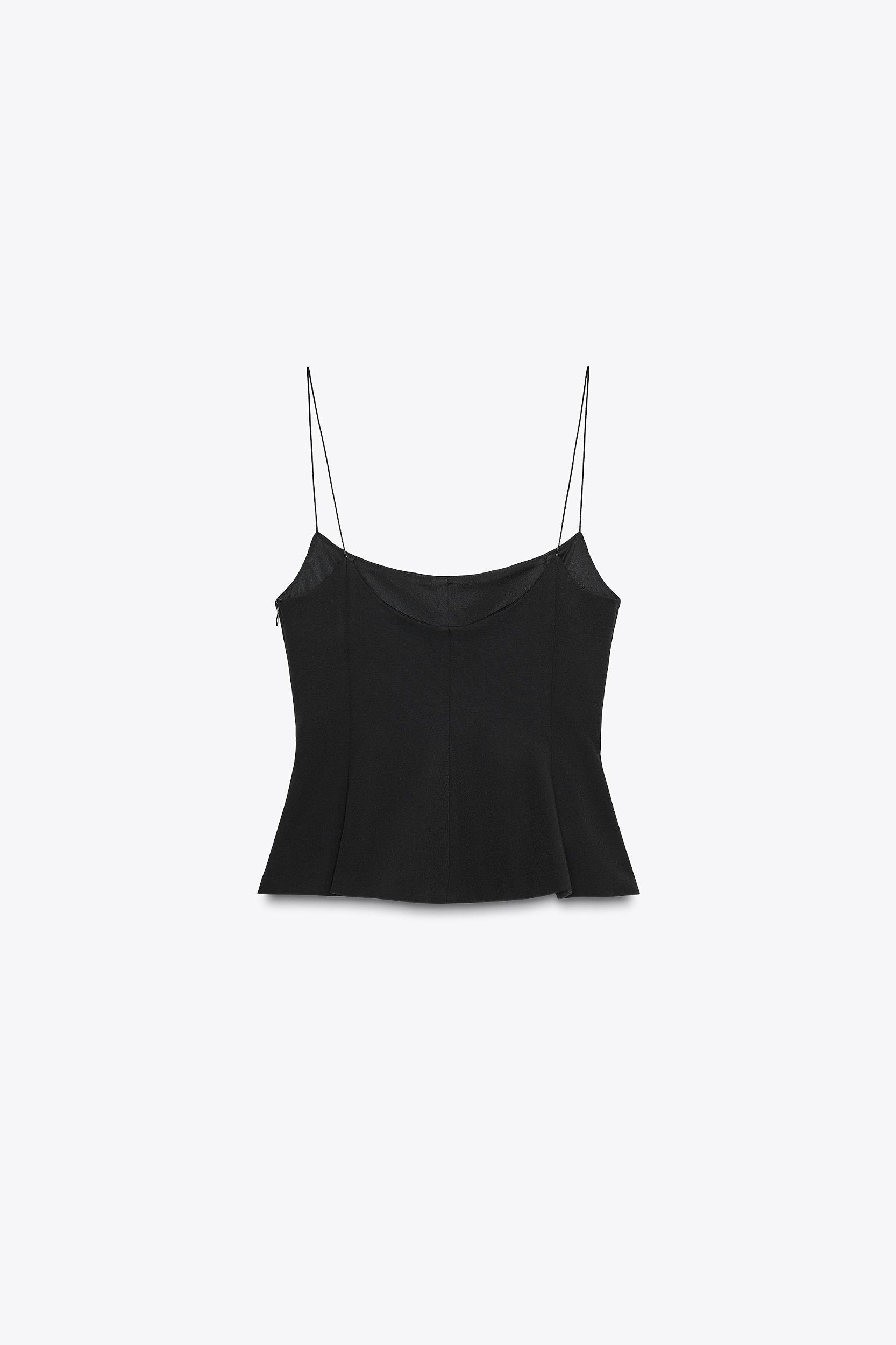 STRETCH PEPLUM TOP Product Image