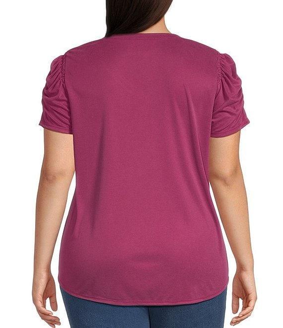 Moa Moa Plus Puff Sleeve T-Shirt Product Image