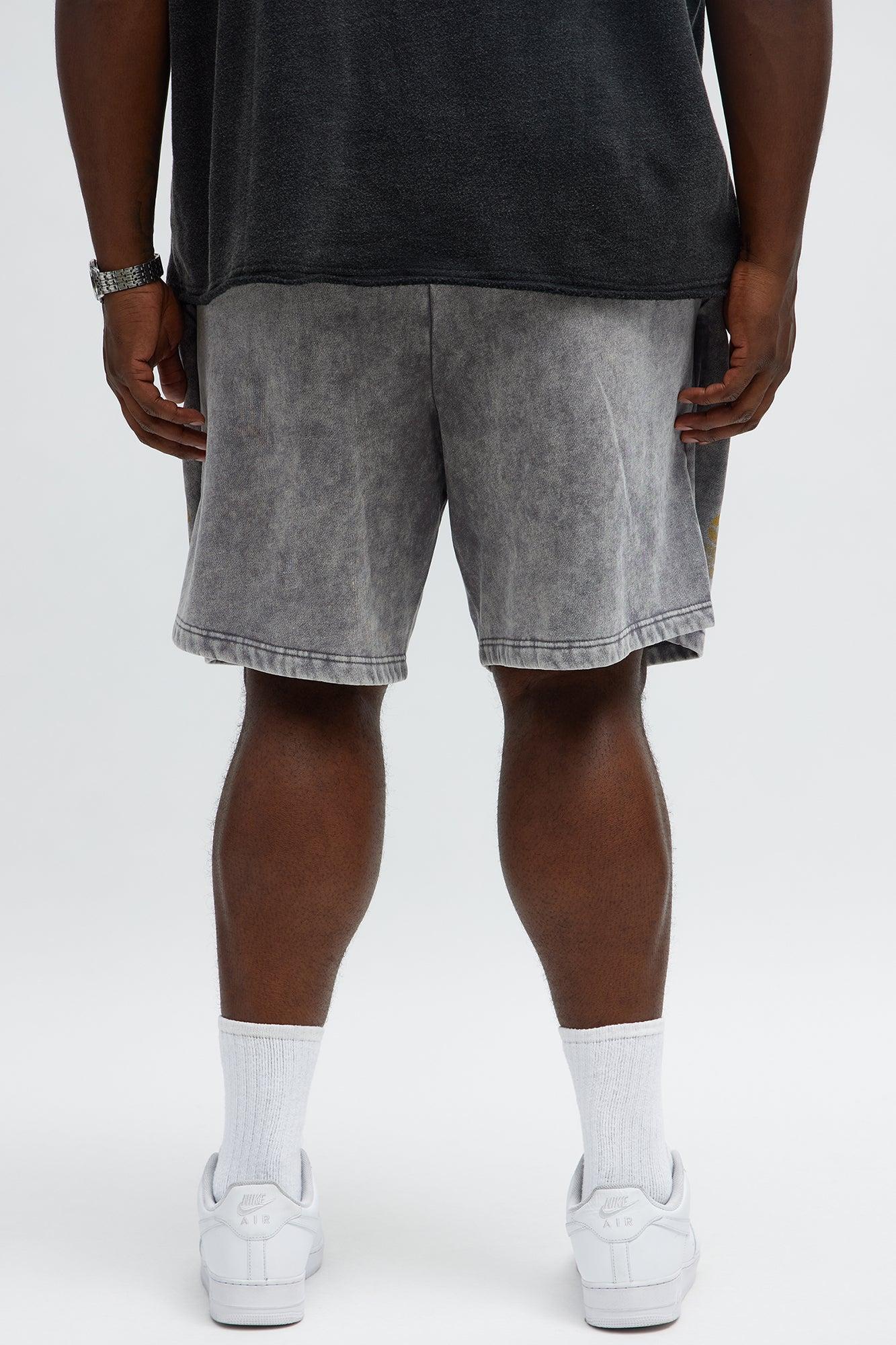 Build Character Baggy Sweatshort - Grey Male Product Image