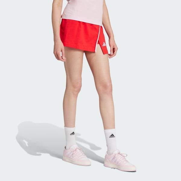 Women's adidas Essentials Cotton Skort, Size: Medium, Black Product Image