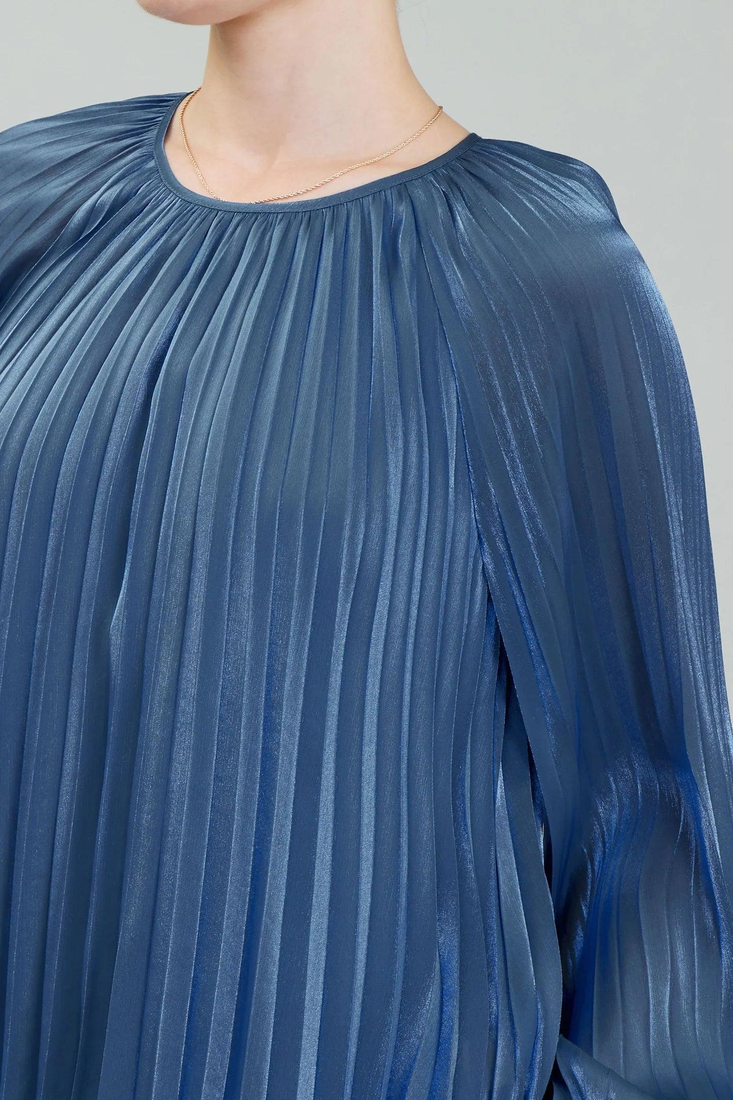 Long Sleeve Pleated Top Product Image