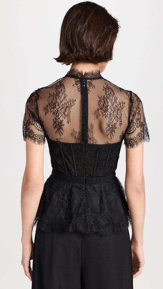 SIMKHAI Kehlani Lace Bustier Top | Shopbop Product Image