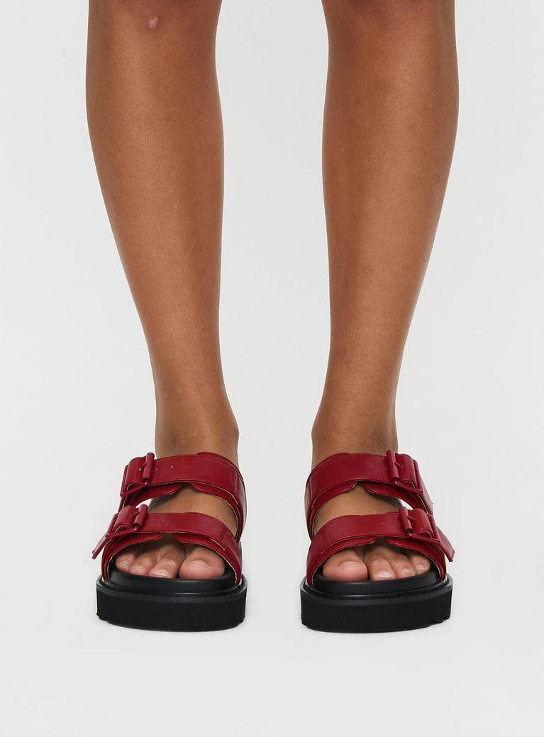 Ma Belle Sandals Cherry Product Image