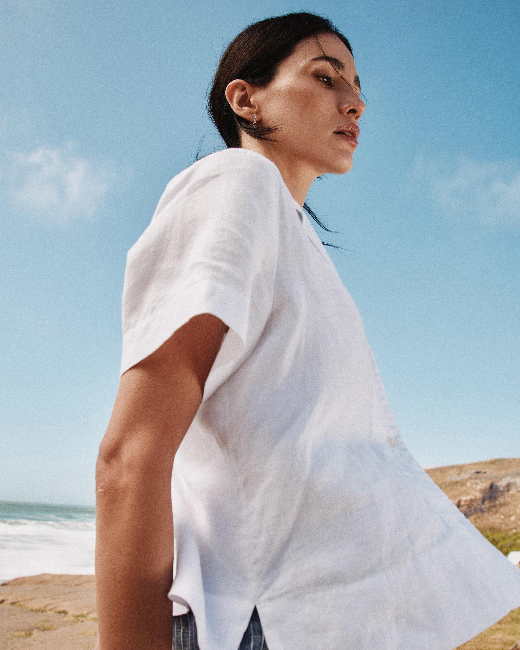 Quince | Women's Short Sleeve Shirt Linen Product Image