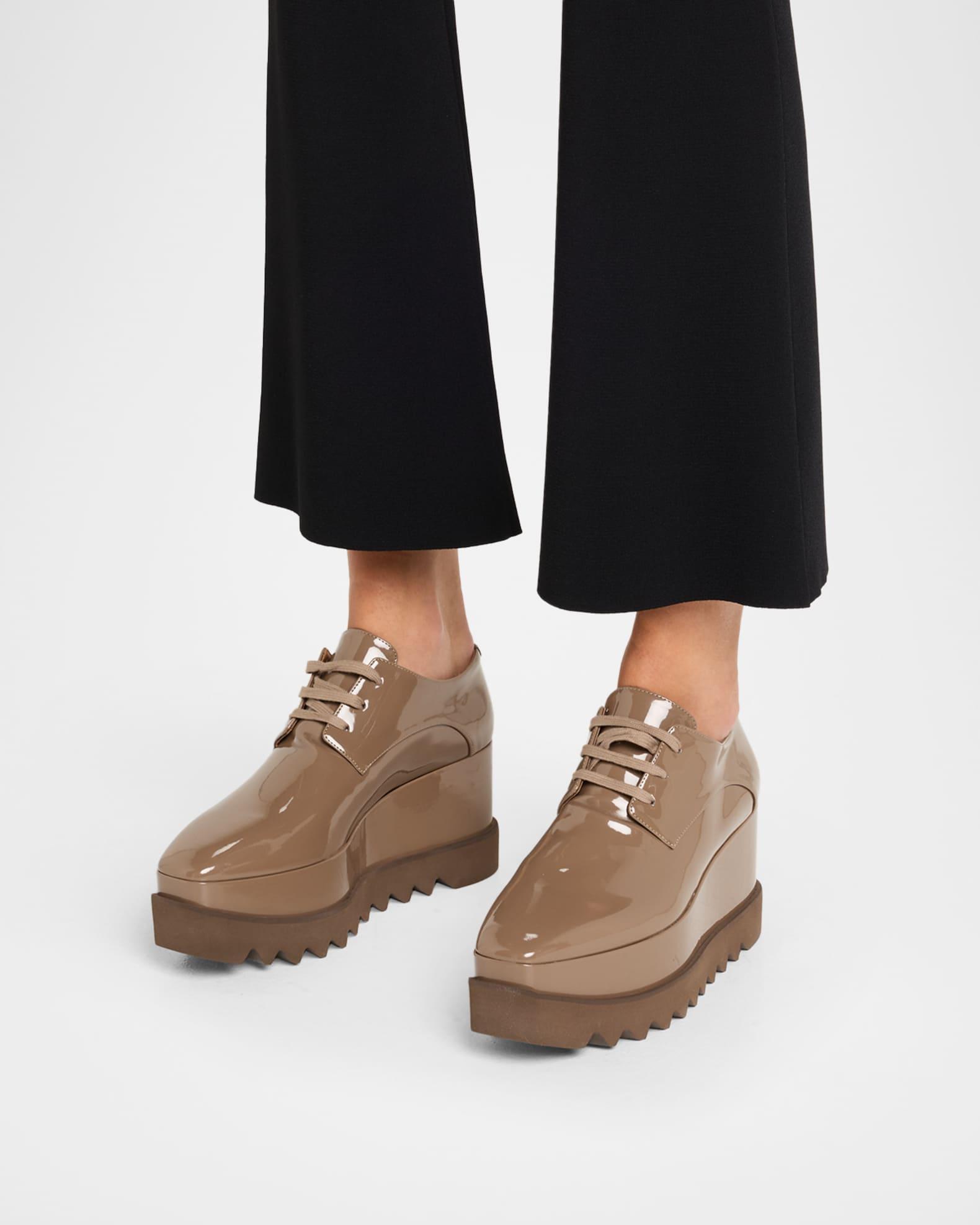 Elyse Shiny Patent Wedge Sneakers Product Image
