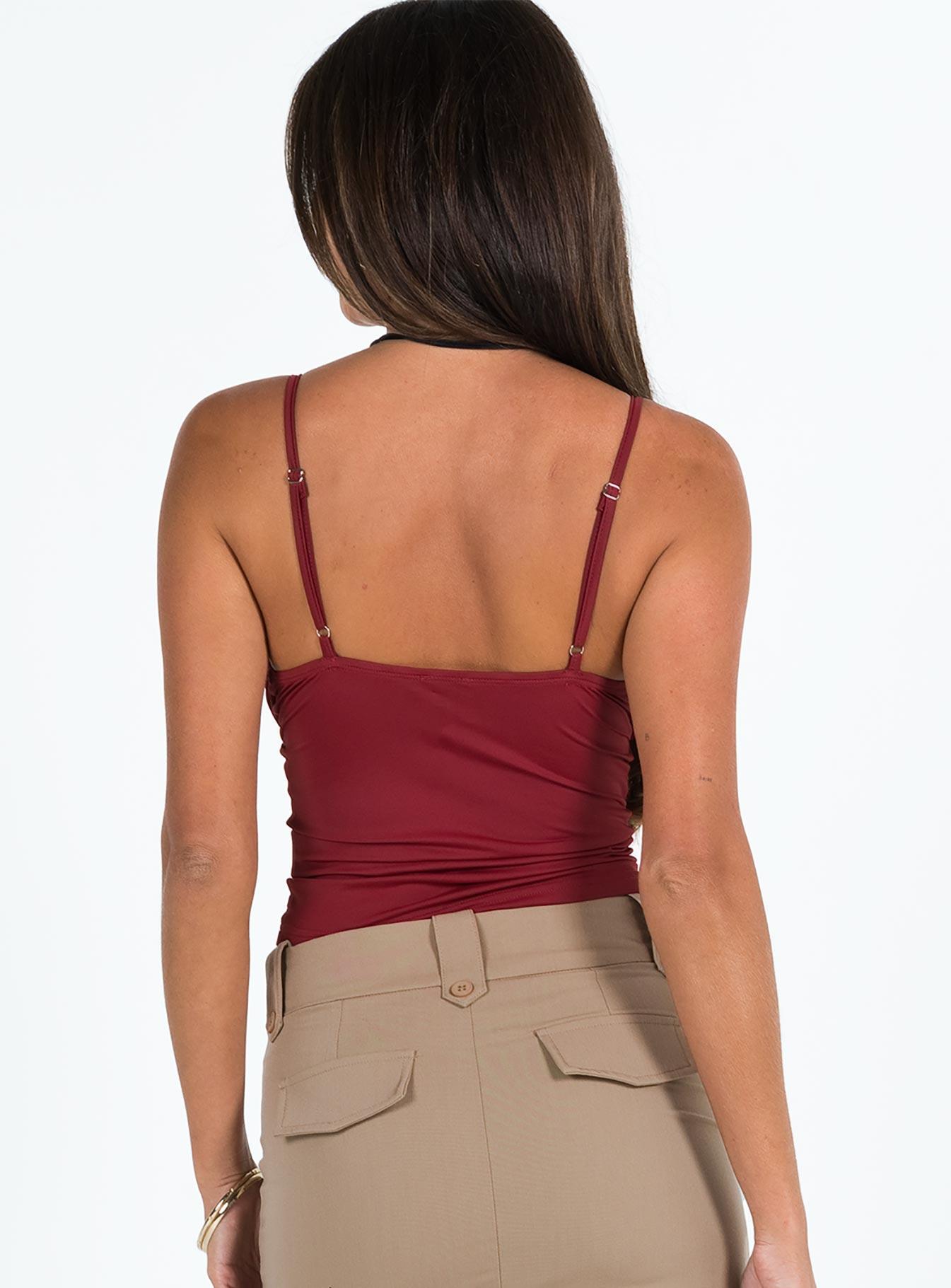 Sampson Top Burgundy Product Image