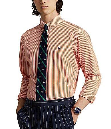 Polo Ralph Lauren Cotton Stretch Poplin Classic Fit Button Down Shirt Product Image