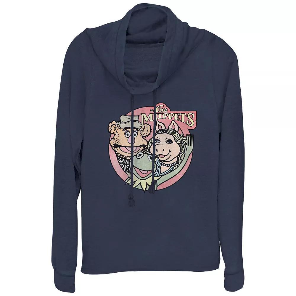 Disney's The Muppets Classic Group Plus Size Cowlneck Graphic Lightweight Long Sleeve, Women's, Size: 1XL, Blue Product Image