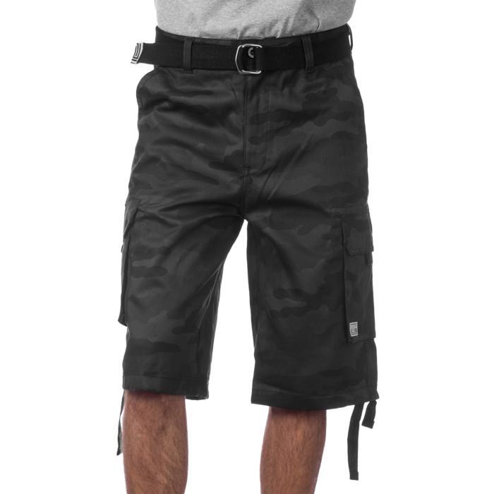 Pro Club Men's Cotton Twill Cargo Shorts With Belt Product Image