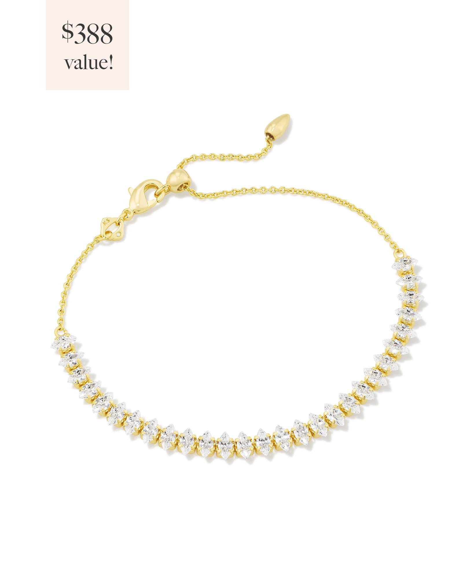 Abbie Gold Pave Frame Drop Earrings in Ivory Mother-of-Pearl Product Image