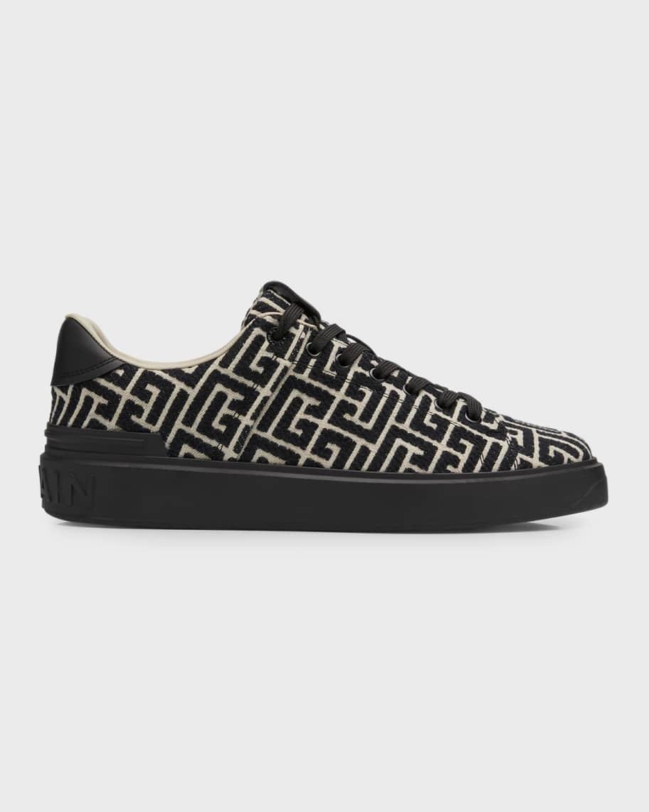 Mens B-Court Gradient Sole Leather Low-Top Sneakers Product Image