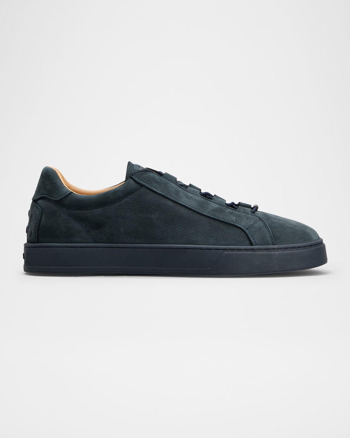 Mens Sportivo Elastico Leather Low-Top Sneakers Product Image