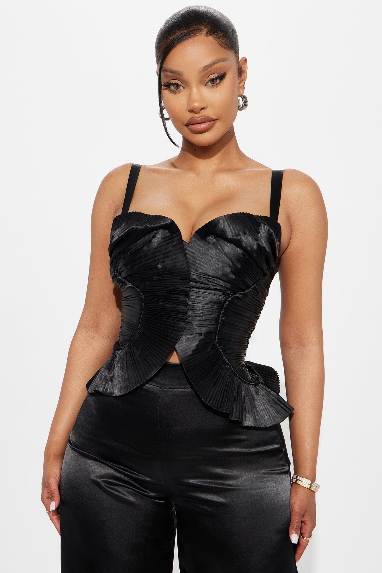 Commanding Attention Pant Set - Black Product Image