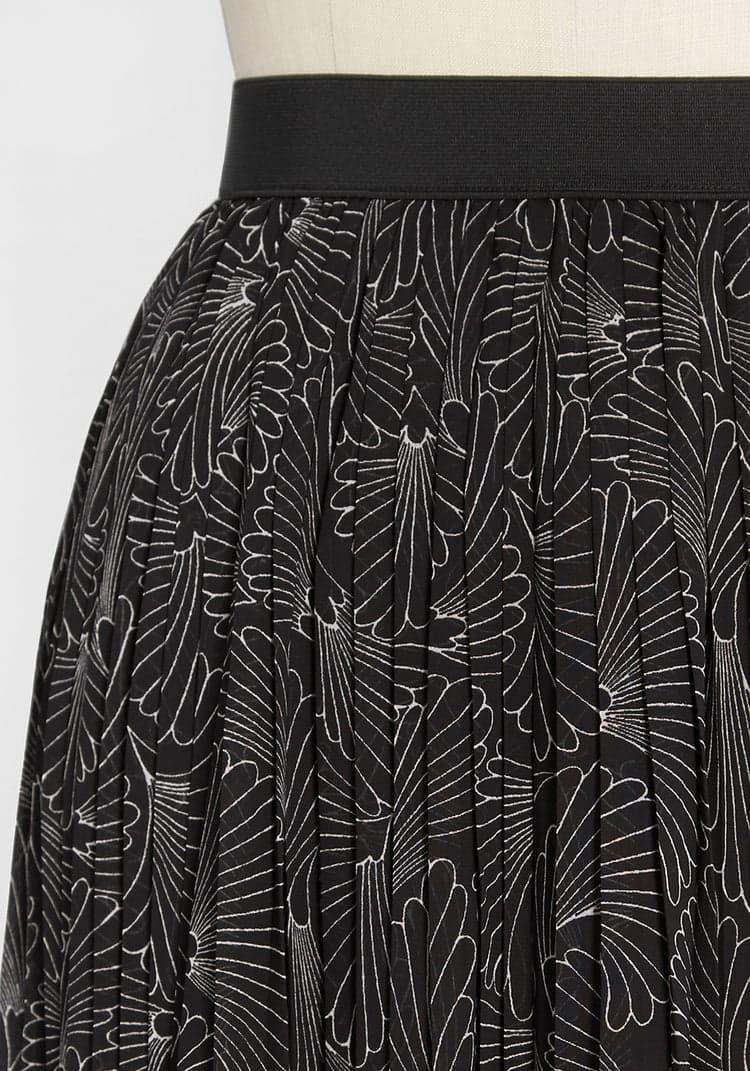 Beautifully Upbeat Pleated Midi Skirt Product Image
