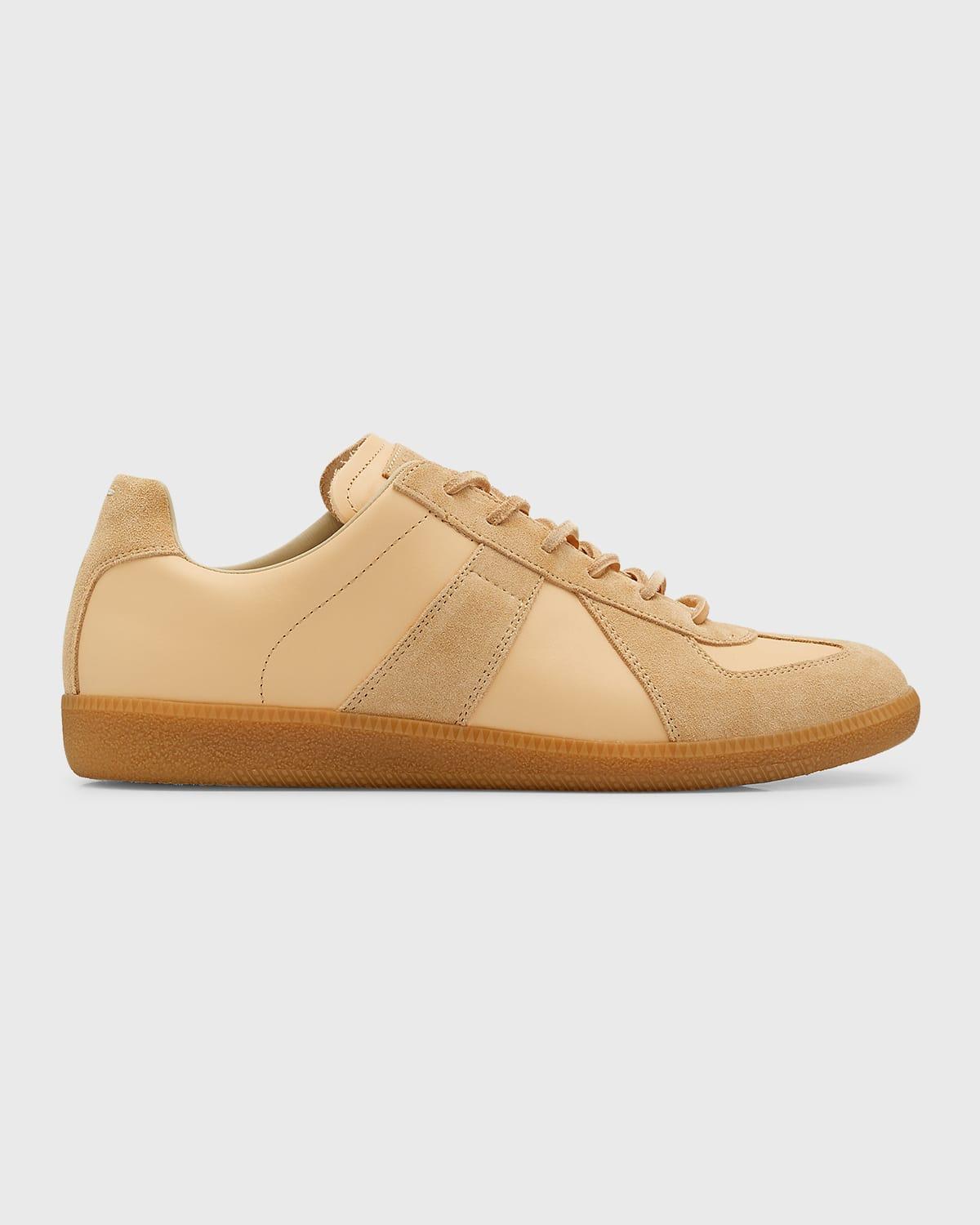 Mens Replica Low-Top Leather Sneakers Product Image