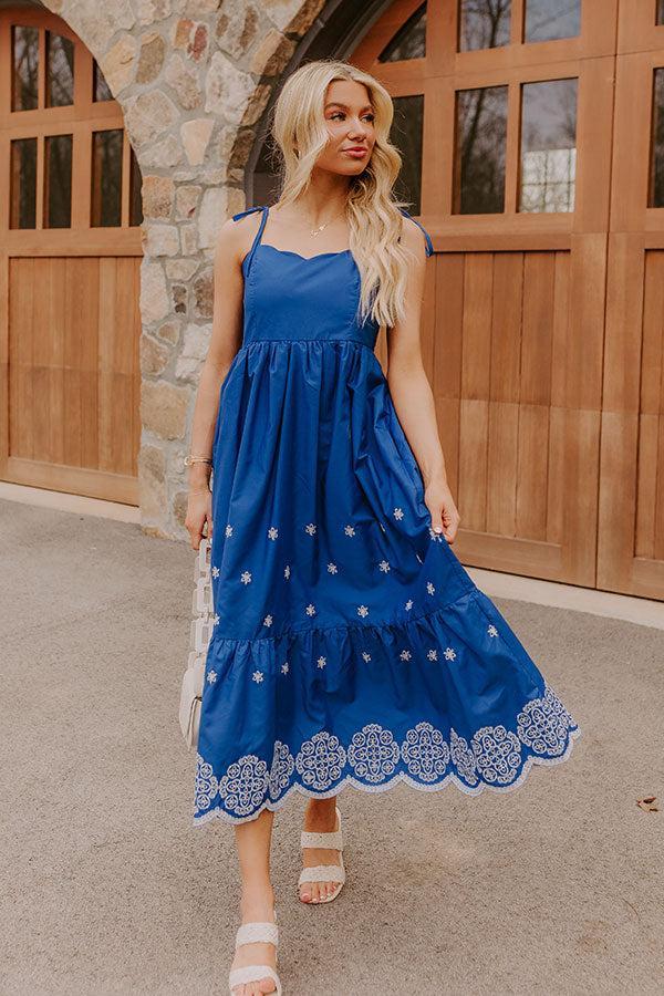 Tulum Cruise Embroidered Midi Dress Product Image