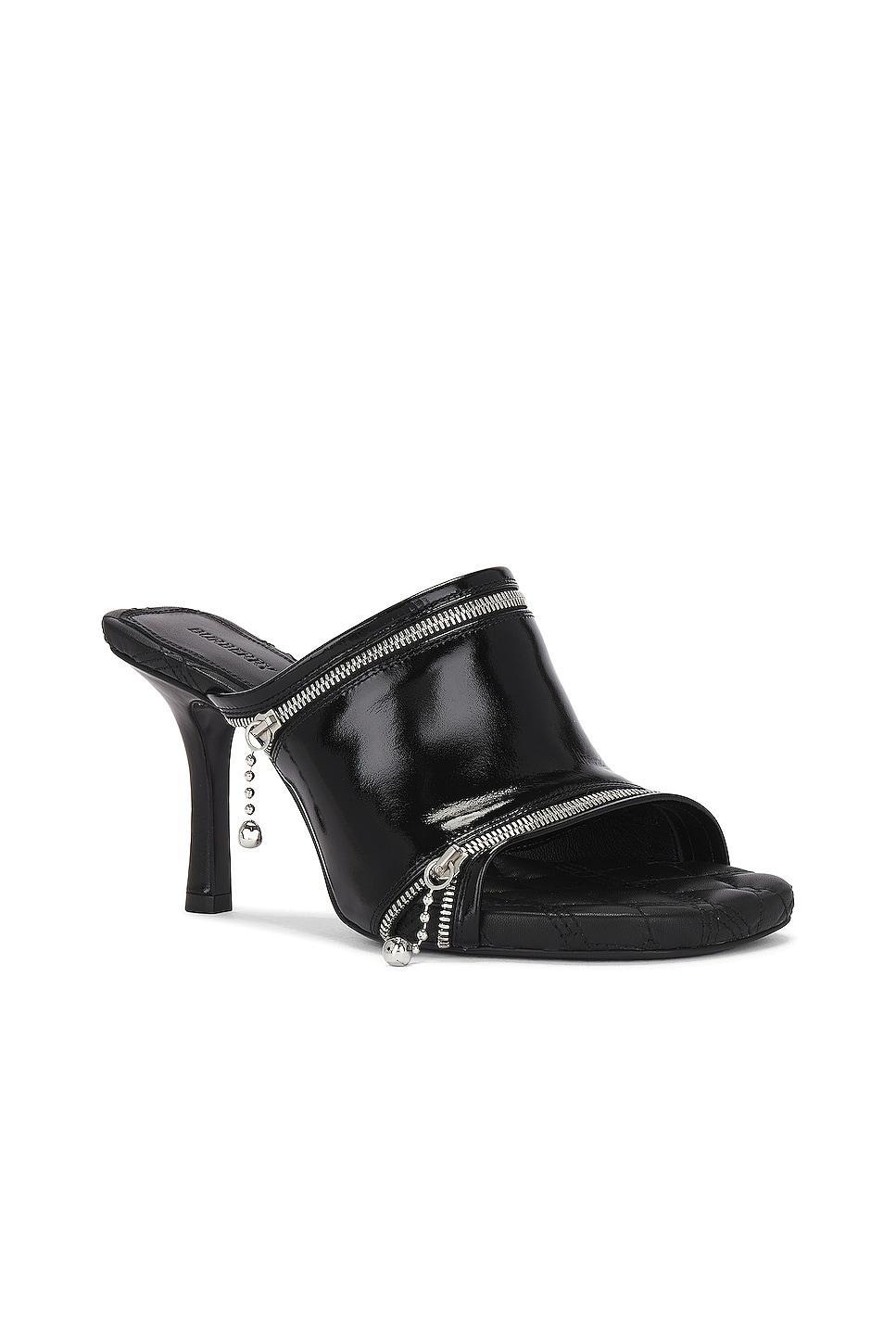 Womens Peep 85MM Leather Sandals Product Image