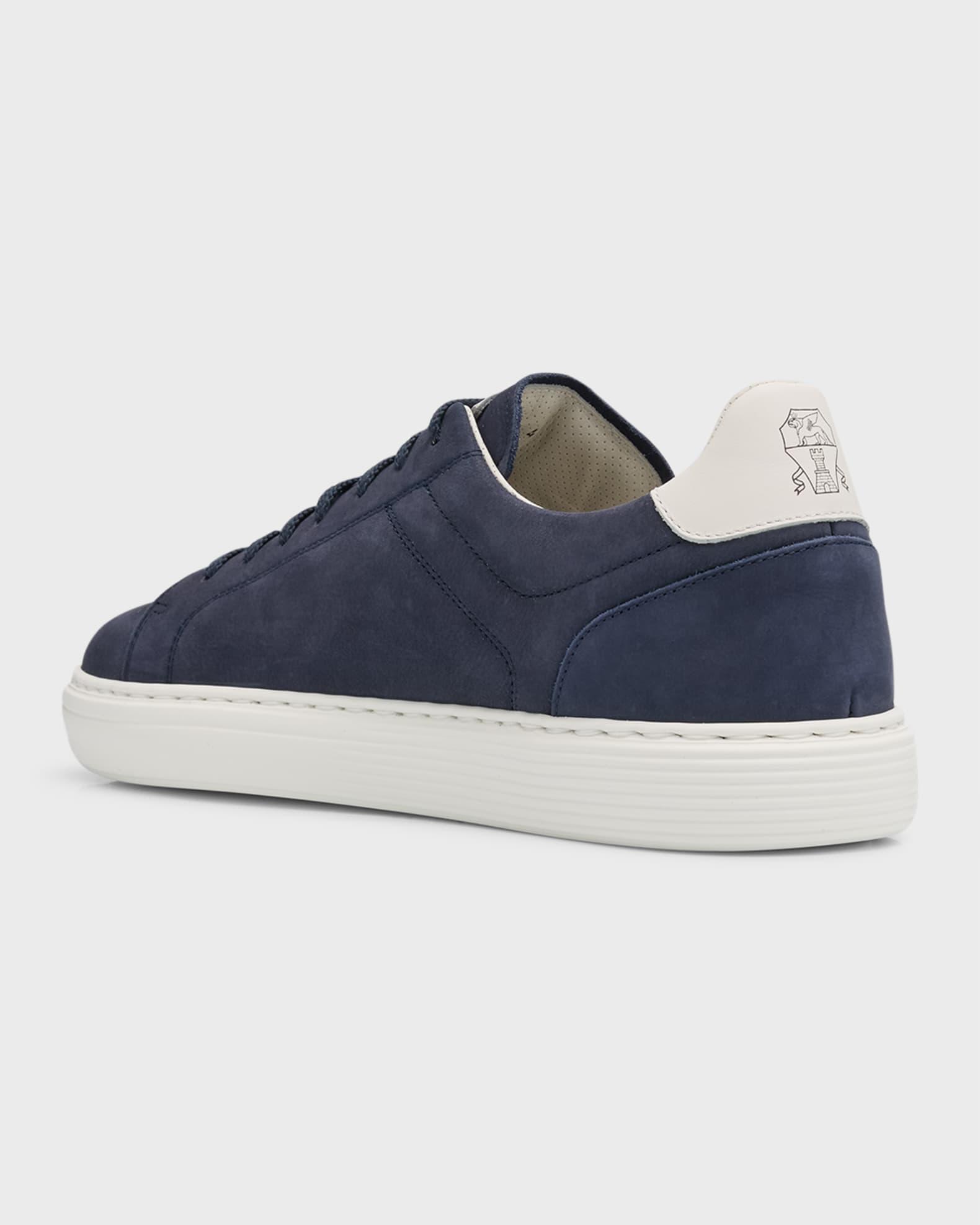 Mens Nubuck Calfskin Low-Top Sneakers Product Image