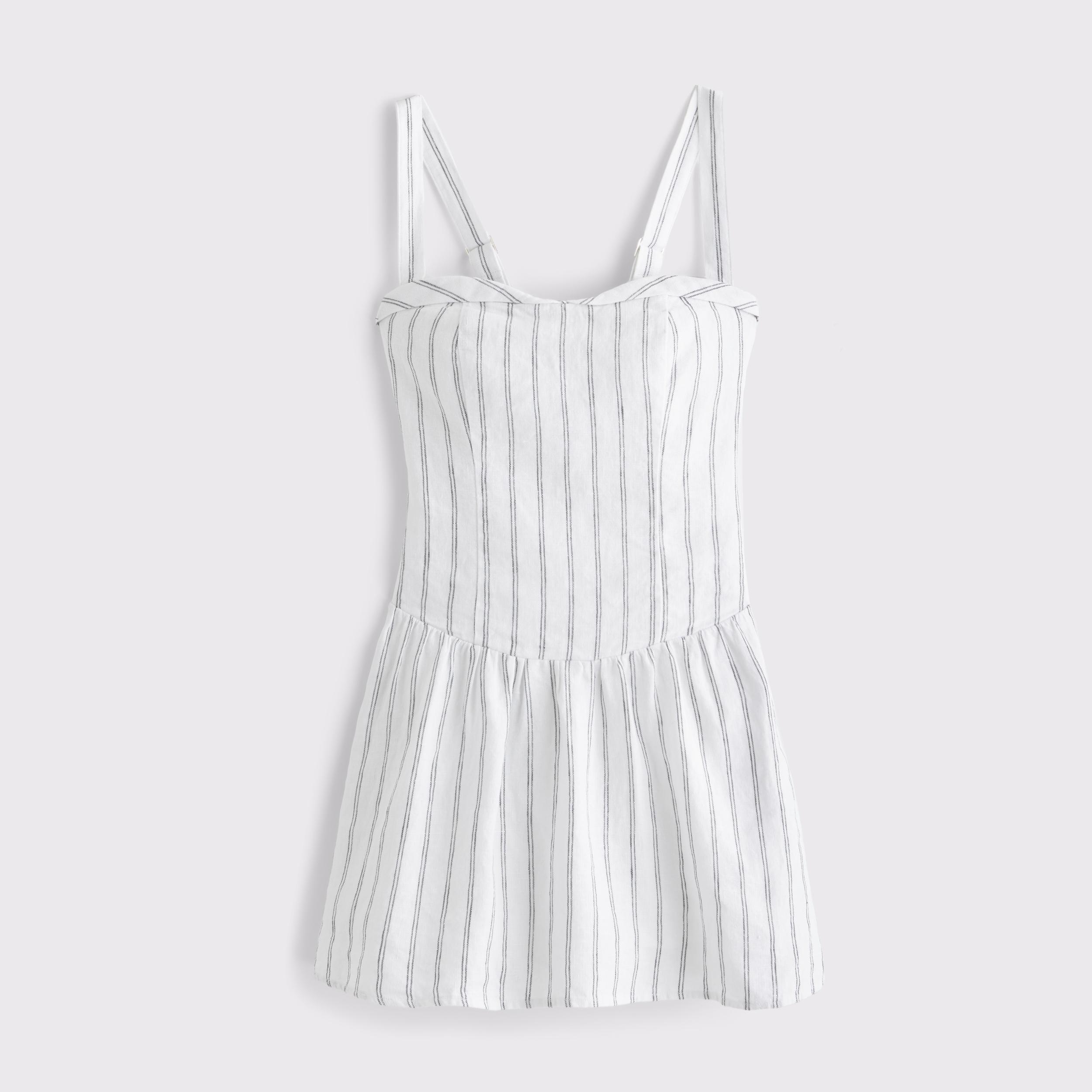 Premium Linen Drop-Waist Skort Product Image
