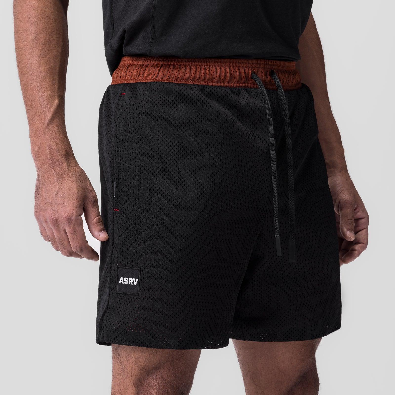0795. SilverPlus™ Mesh Reversible Short  - Olive/Black Product Image