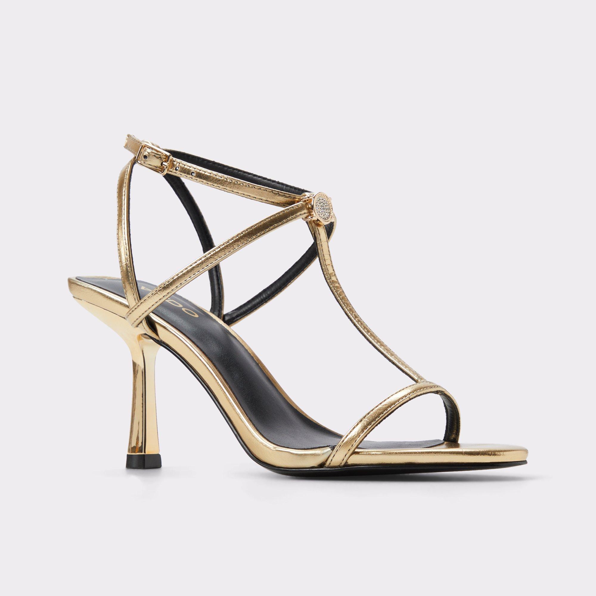 Cecille Gold Women's Heeled Sandals | ALDO US Product Image