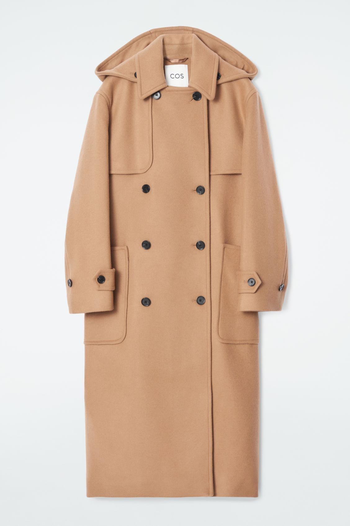HOODED WOOL DUFFLE COAT Product Image