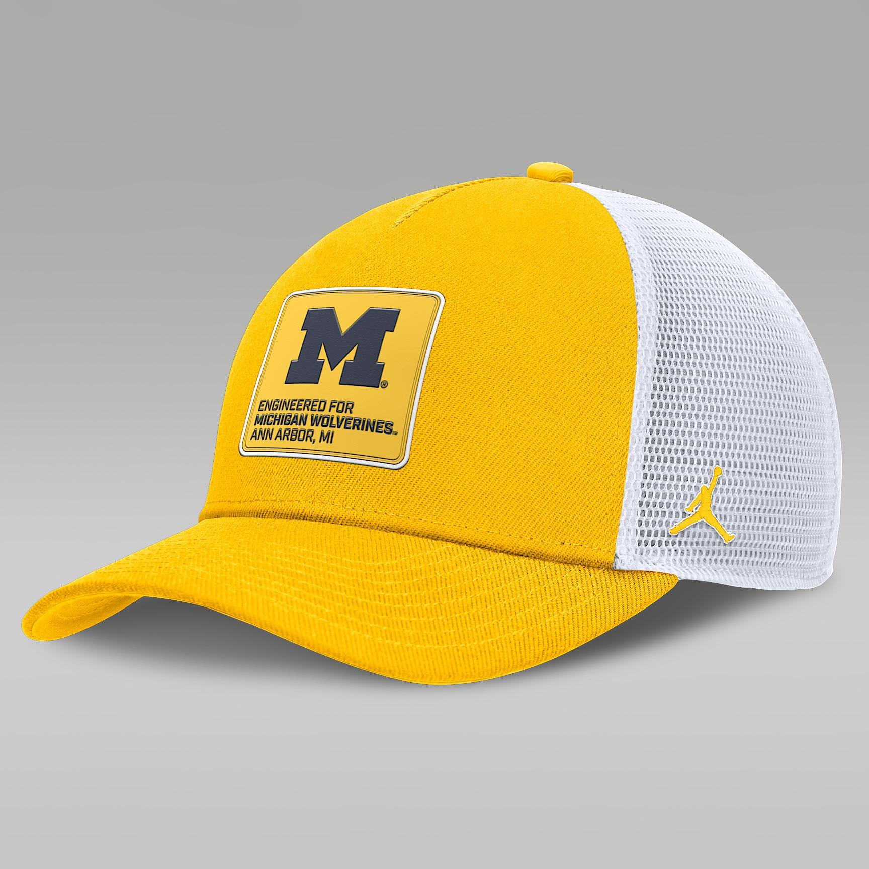 Michigan On-Field Rise Engineered Men's Jordan Brand College Trucker Adjustable Hat Product Image