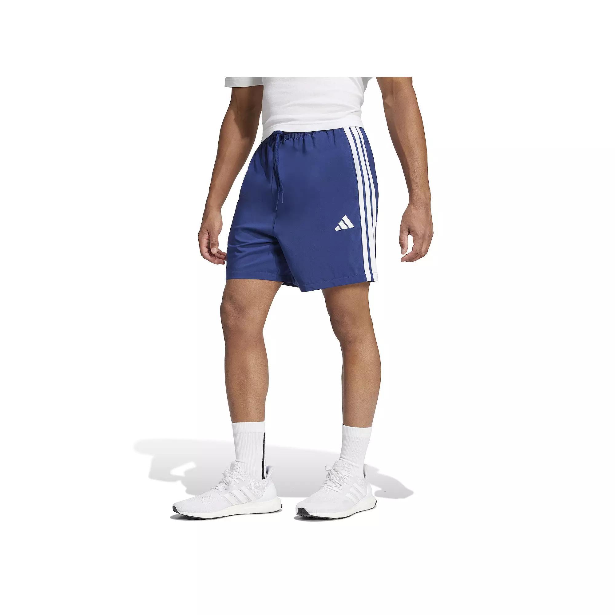 Men's adidas Essentials 3-Stripes Chelsea Sportswear Shorts, Size: Large, Dark Blue Product Image