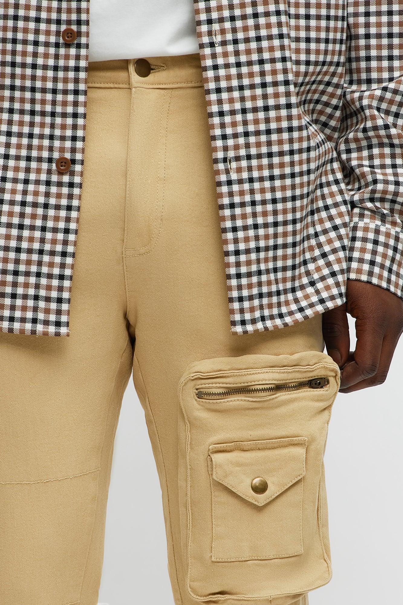 Been Knowing Cargo Twill Pants - Khaki Male Product Image