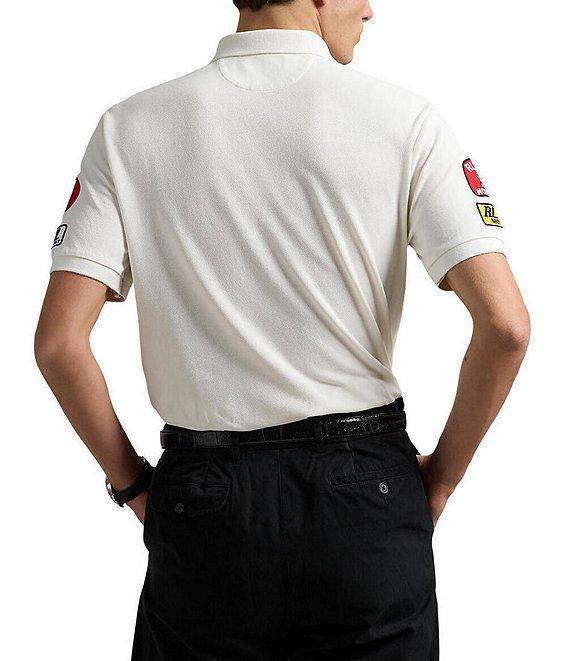 Polo Ralph Lauren Classic Fit Mesh Multi Racing Graphic Short Sleeve Polo Shirt Product Image