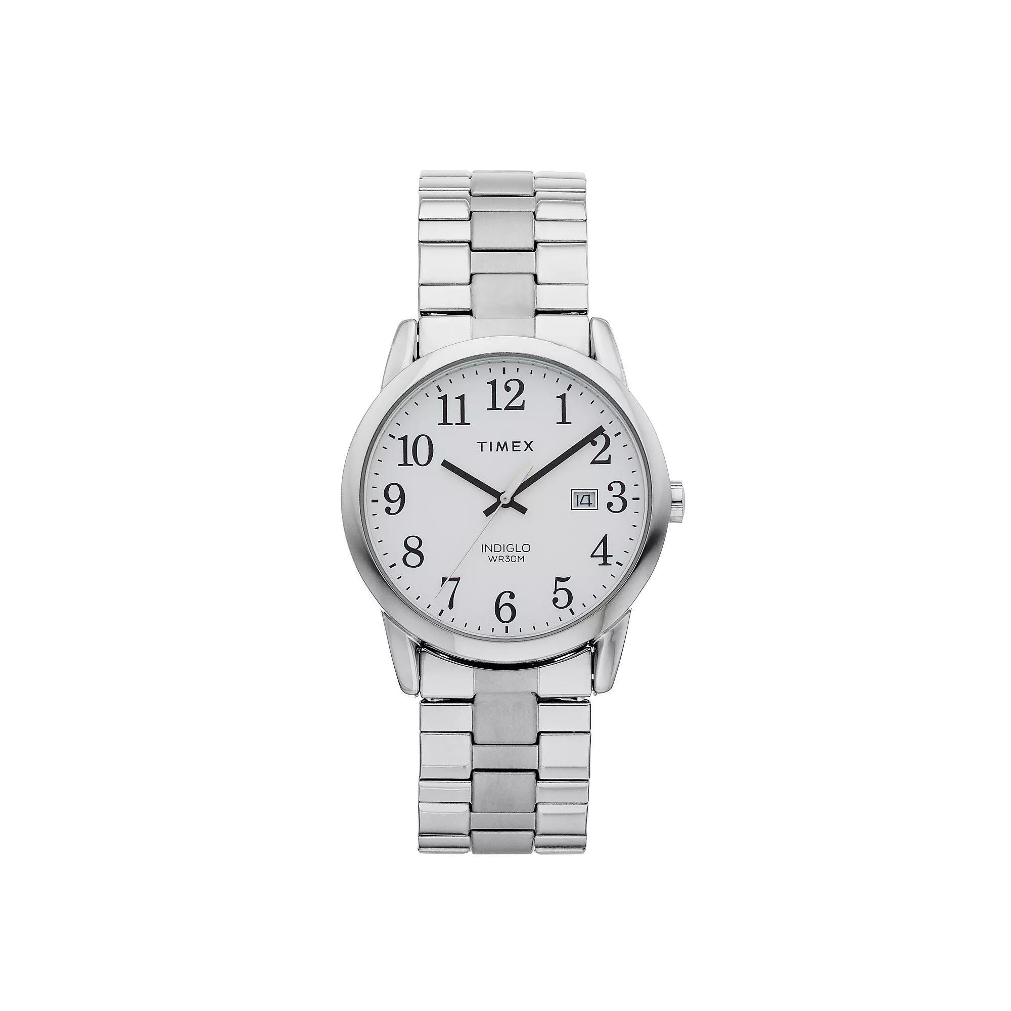 Timex® Men's Easy Reader Stainless Steel Expansion Watch - TW2R58400JT, Size: Medium, Silver Tone Product Image