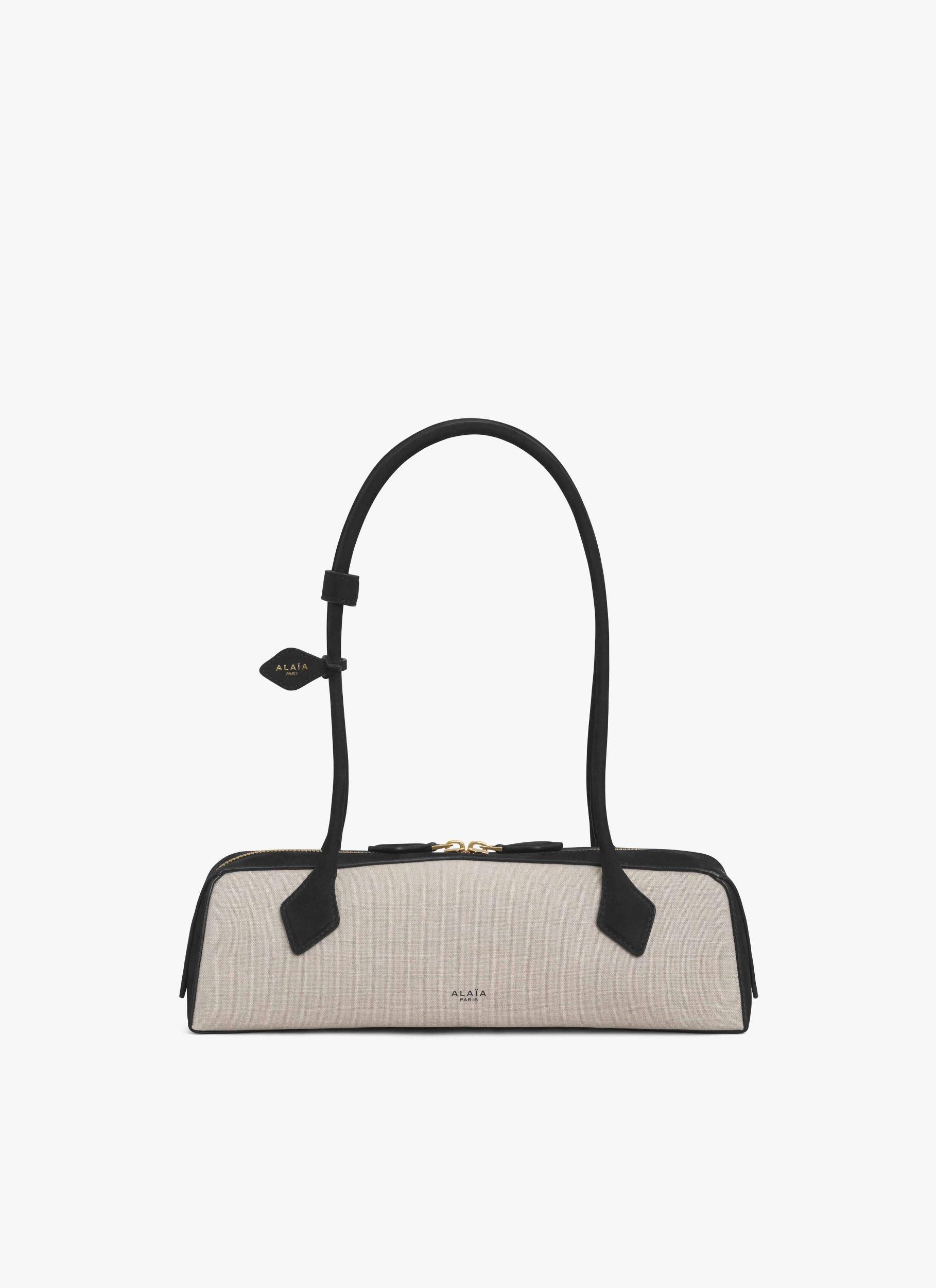 BLACK LE TECKEL MEDIUM BAG IN CANVAS AND NUBUCK Product Image