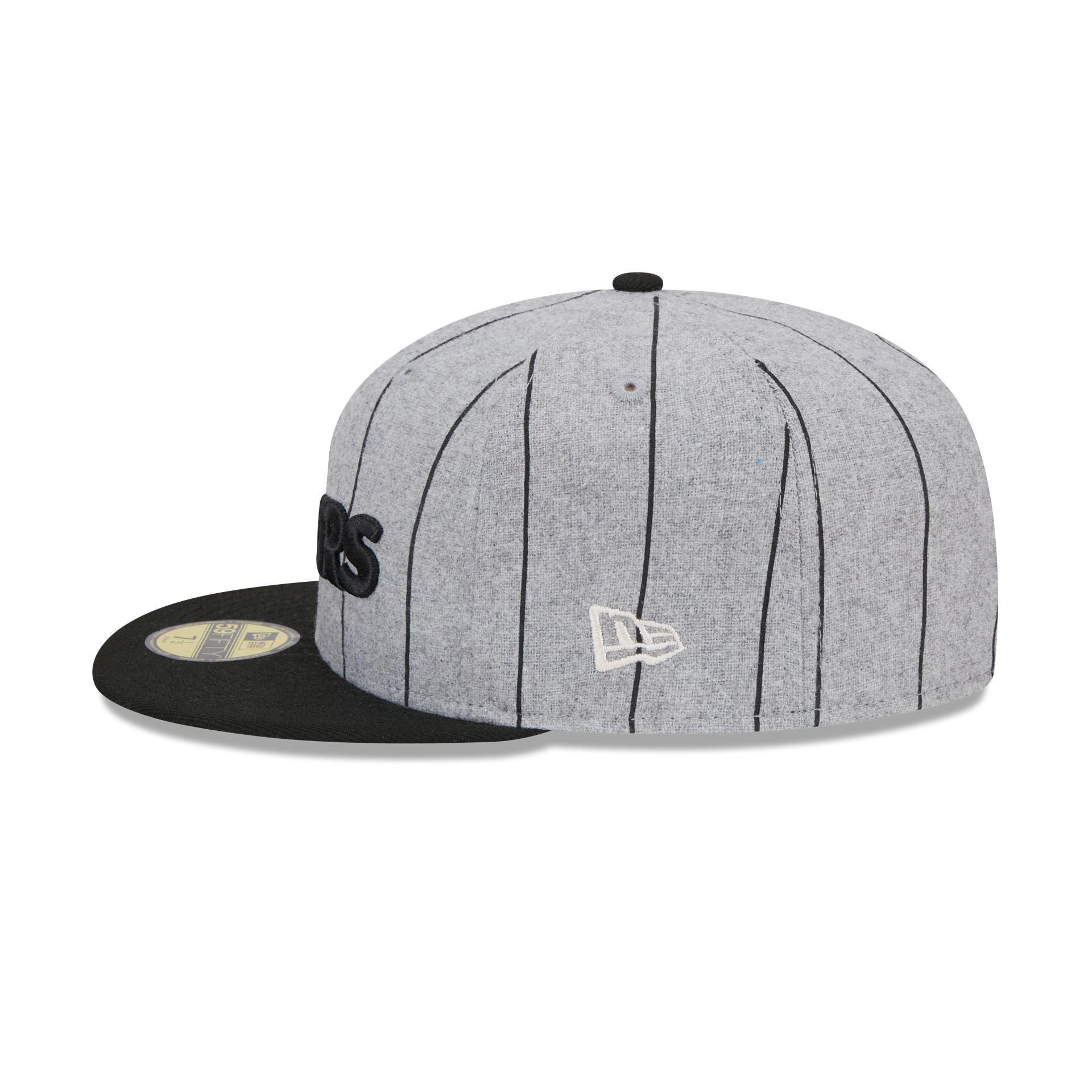 Las Vegas Raiders Heather Pinstripe 59FIFTY Fitted Hat Male Product Image