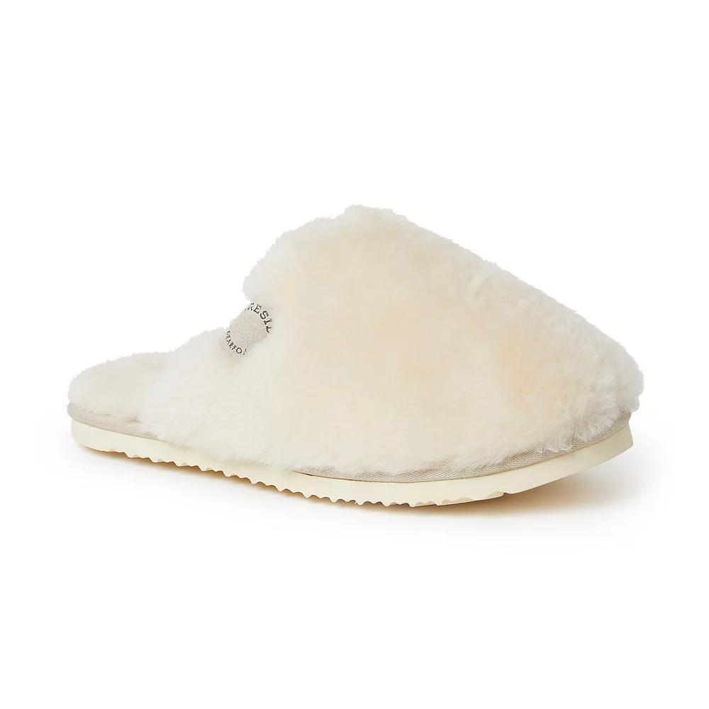 Fireside by Dearfoams Shelly Beach Scuff Women's Slippers, Size: 10, Flintstone Product Image