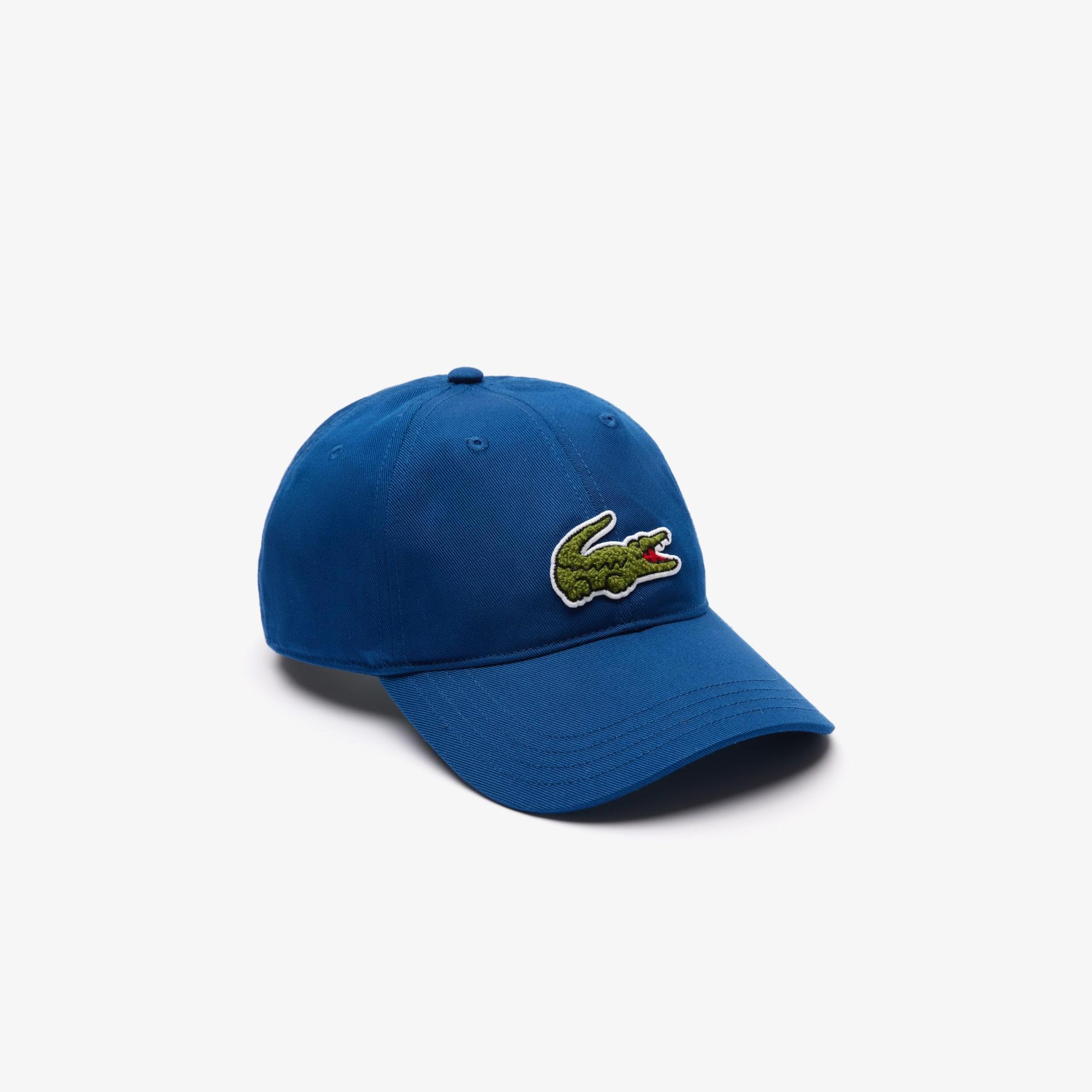 Unisex Crocodile Badge Cotton Twill Cap Product Image