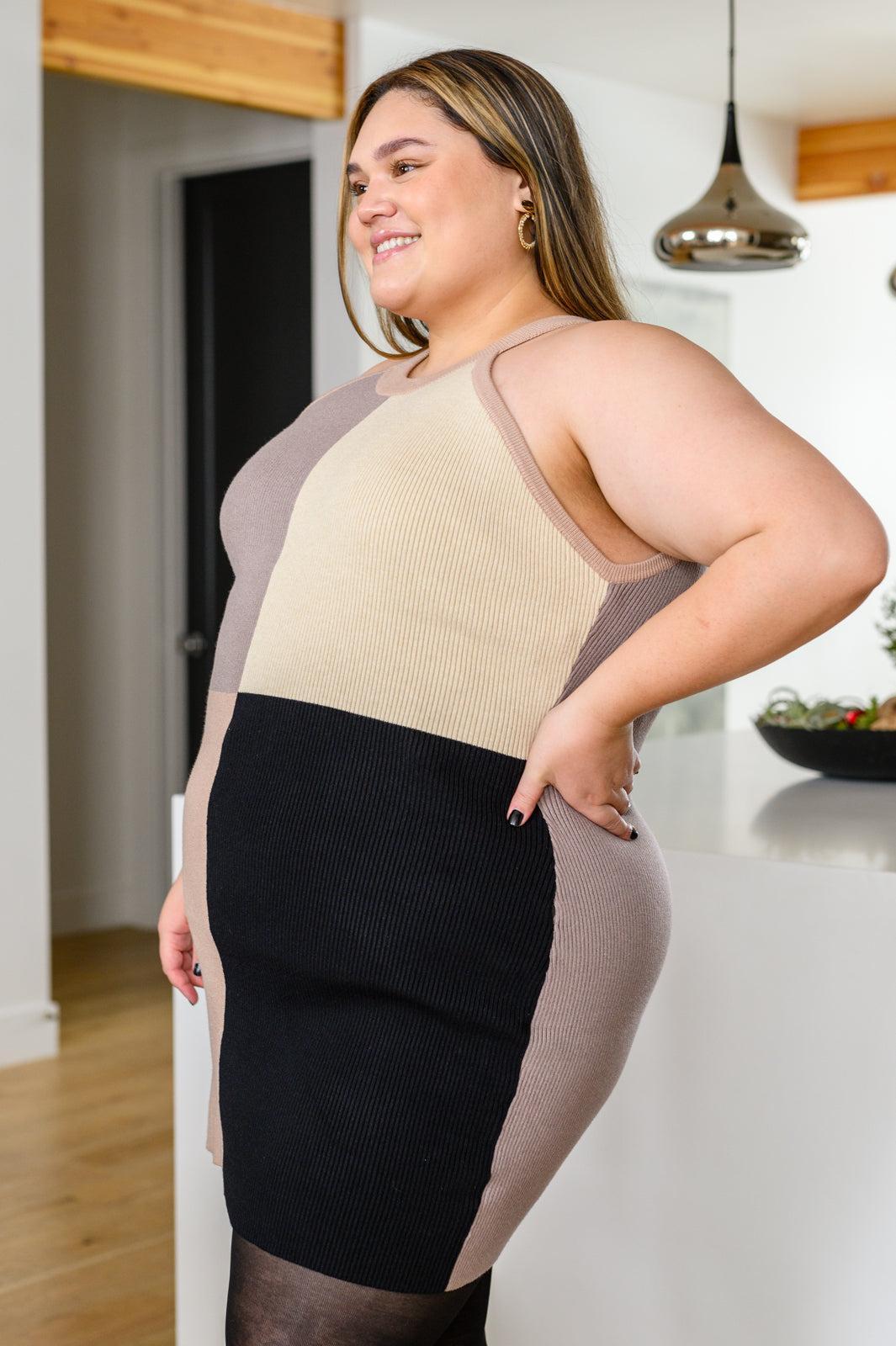 Stick Around Sleeveless Mini Bodycon Dress (Online Exclusive) Product Image