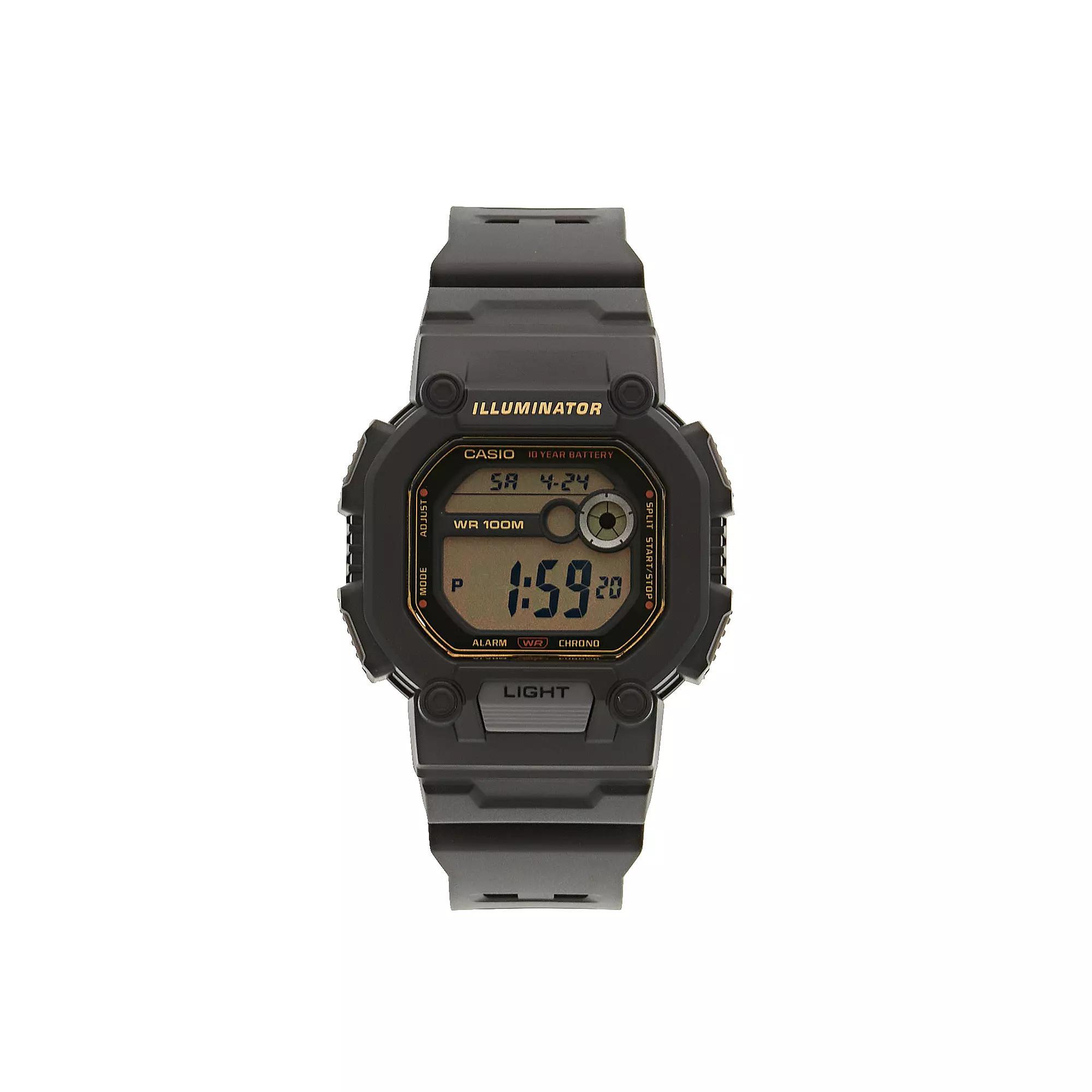 Casio Men's Digital Chronograph Watch - W737HX-1AV, Size: Large, Black Product Image