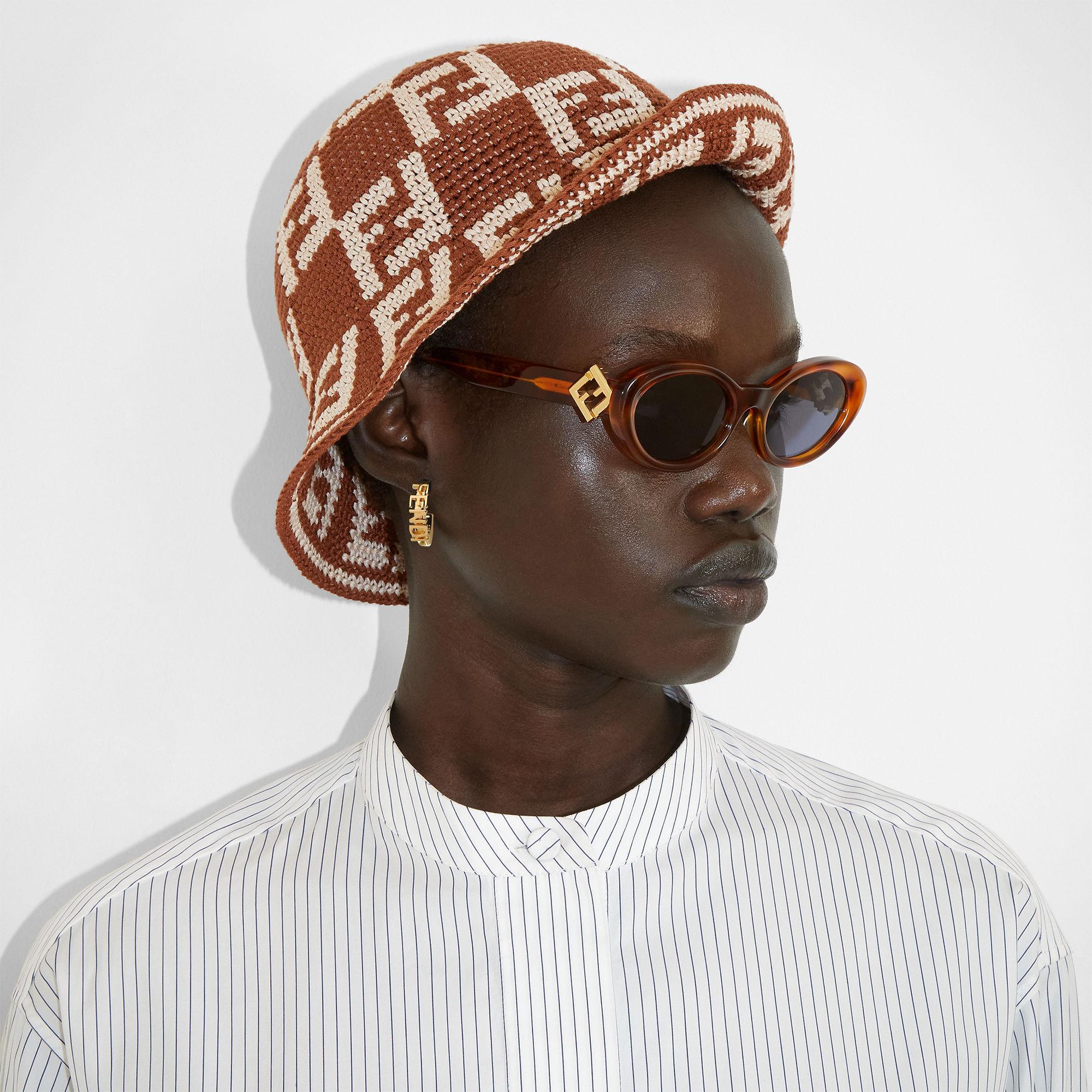 FF DiamondsLight Havana acetate sunglasses Product Image
