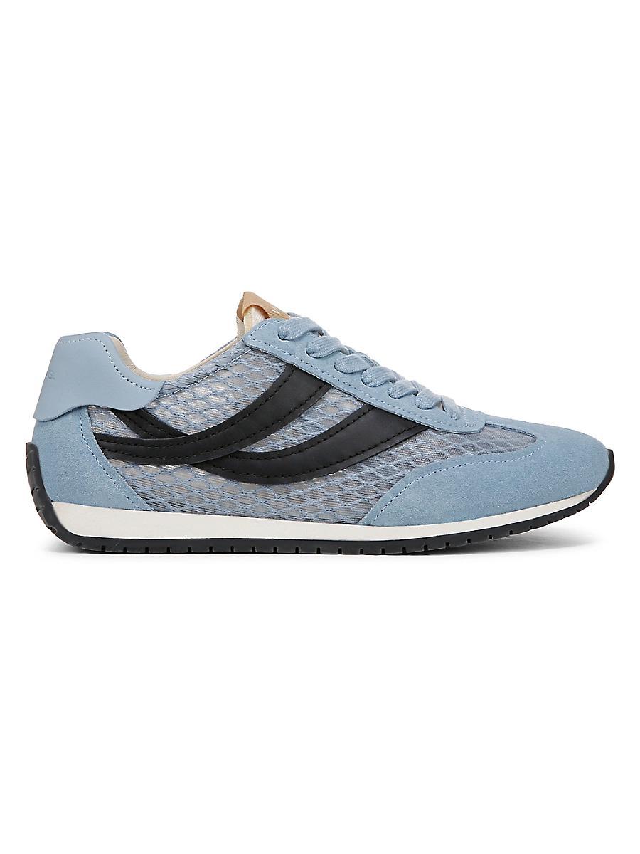 Womens Oasis Runner Mesh & Leather Lace-Up Shoes Product Image