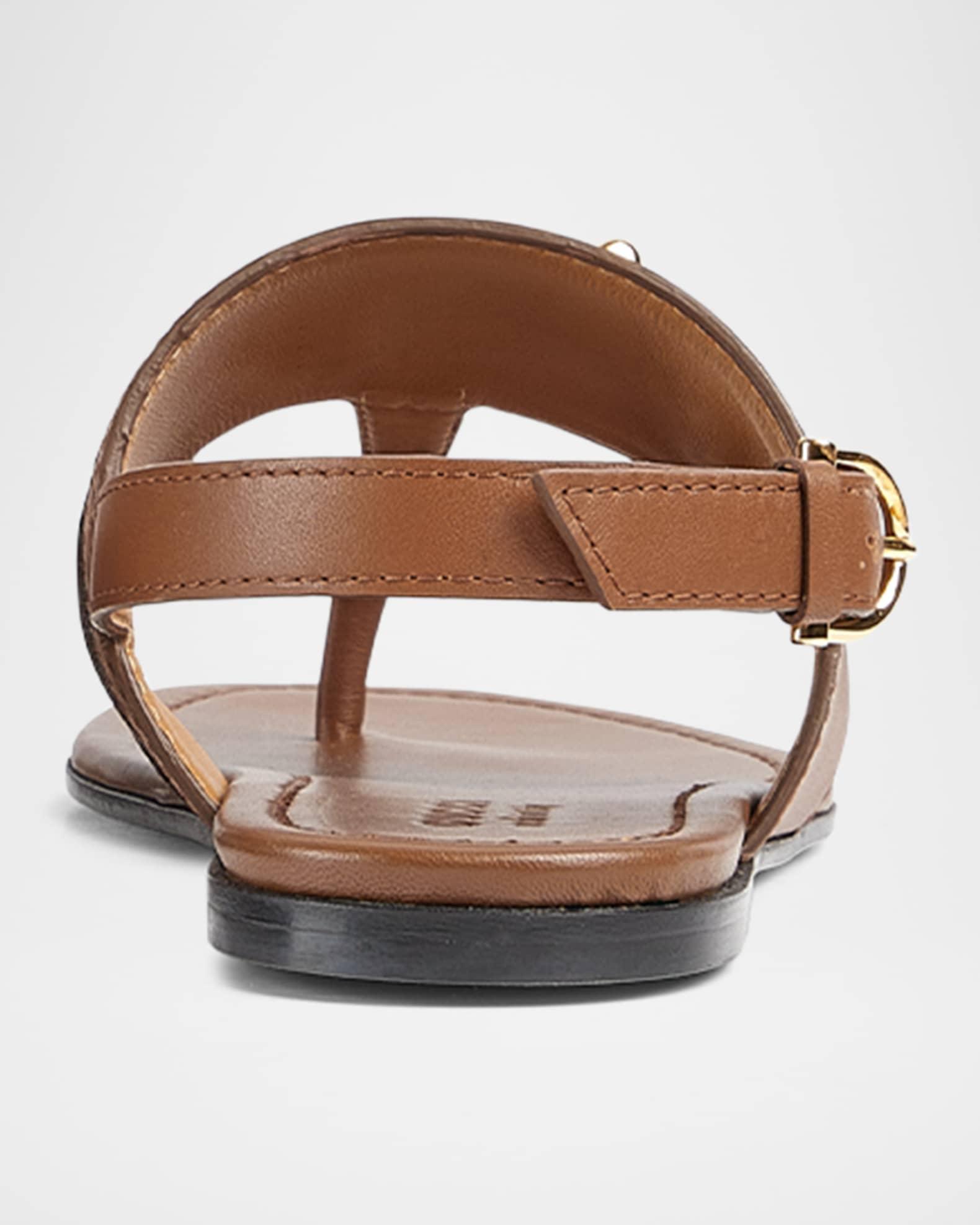 Horsebit Thong Slingback Sandals Product Image