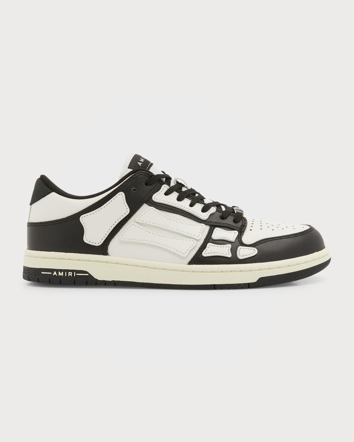 Mens Skel Bicolor Leather Low-Top Sneakers Product Image