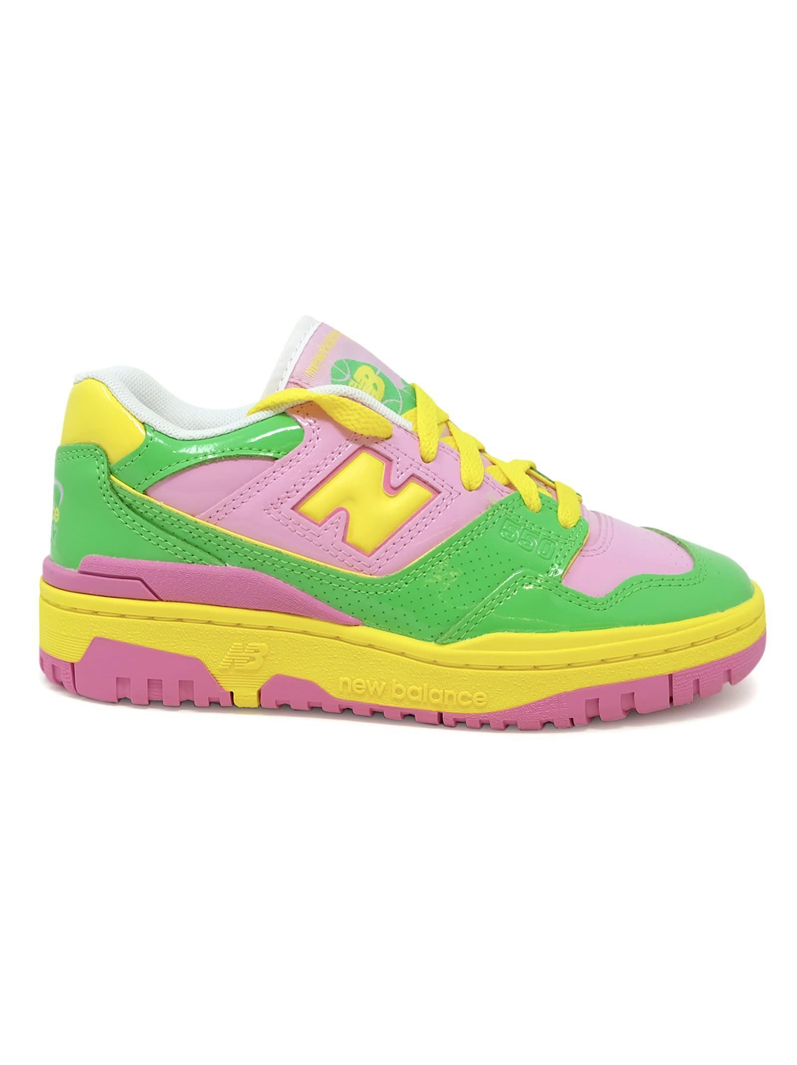 NEW BALANCE 550 Leather Sneakers In Pink Product Image