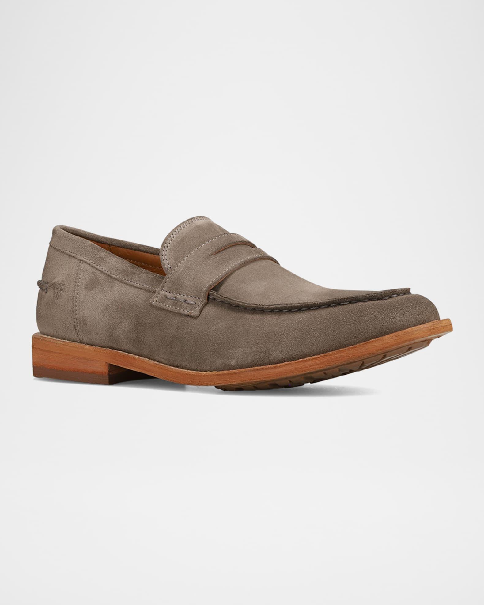 Men's Tyler Flex Suede Penny Loafers Product Image