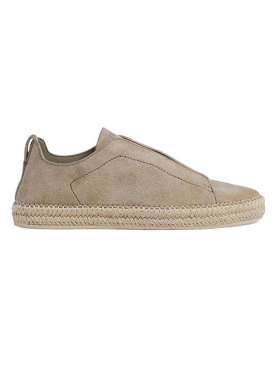 Mens Suede Triple Stitch Espadrilles Product Image