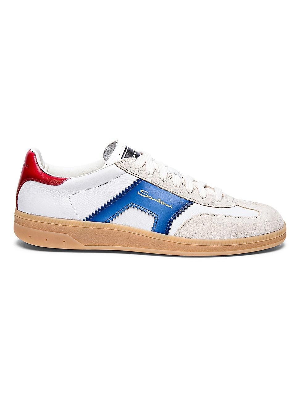 DBA Mixed Leather Low-Top Sneakers Product Image