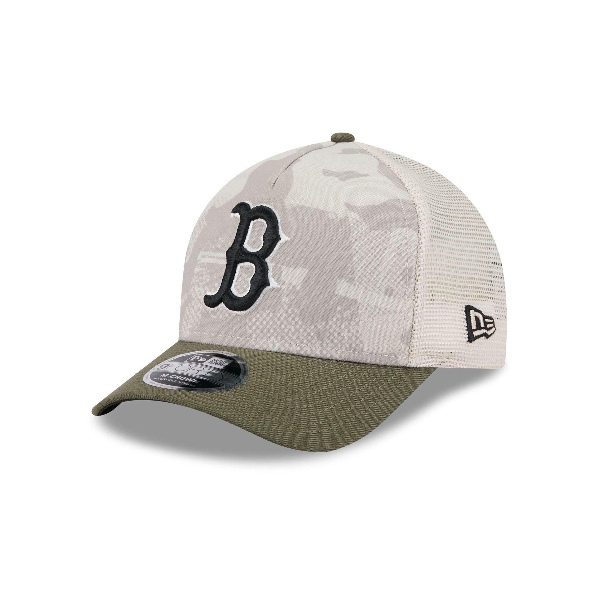 Boston Red Sox Armed Forces Day 2025 9FORTY M-Crown A-Frame Trucker Hat Male Product Image