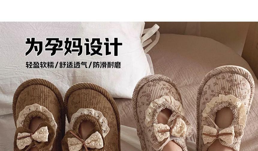 Floral Bow Slip-Ons Product Image