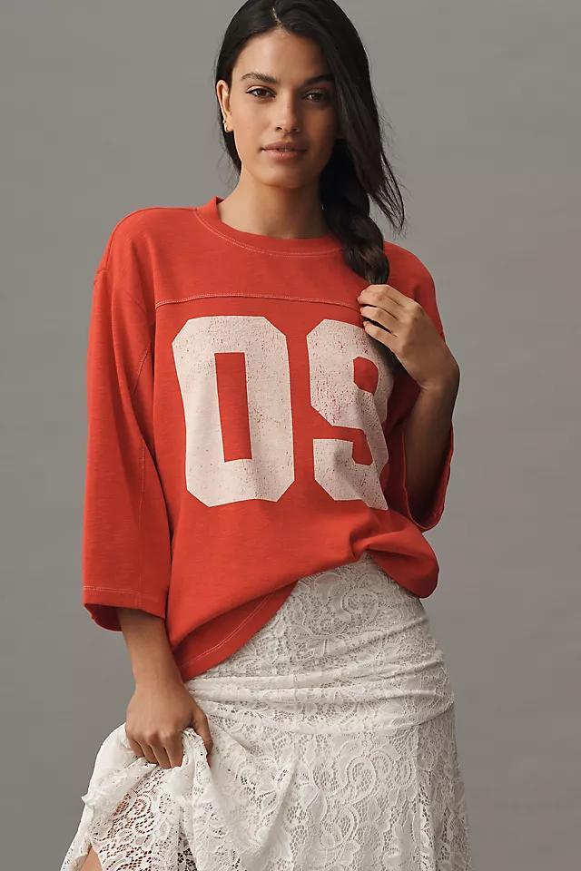 Pilcro 3/4 Sleeve Varsity Tee Product Image