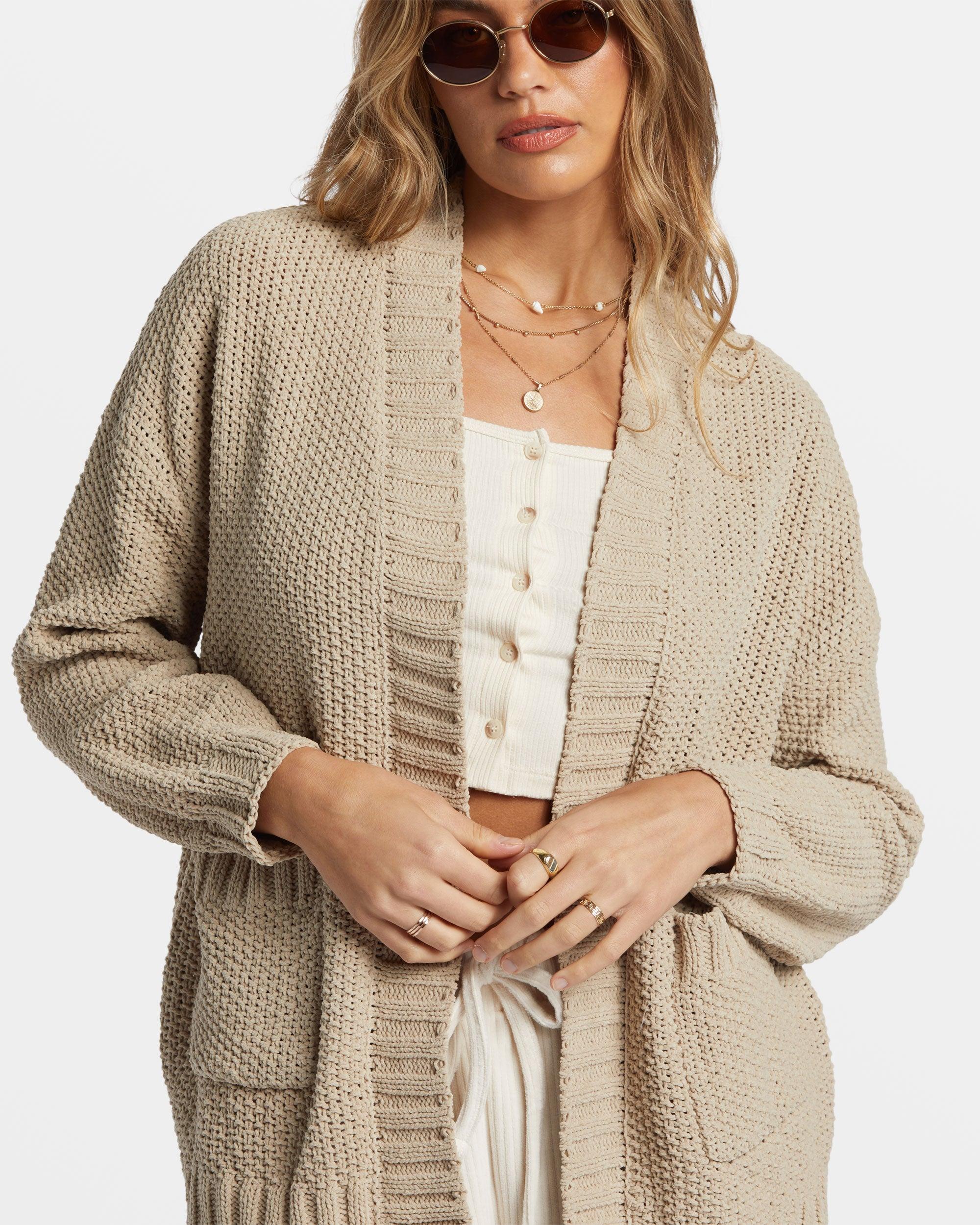 Sea Side Cardigan - Cobblestone Female Product Image