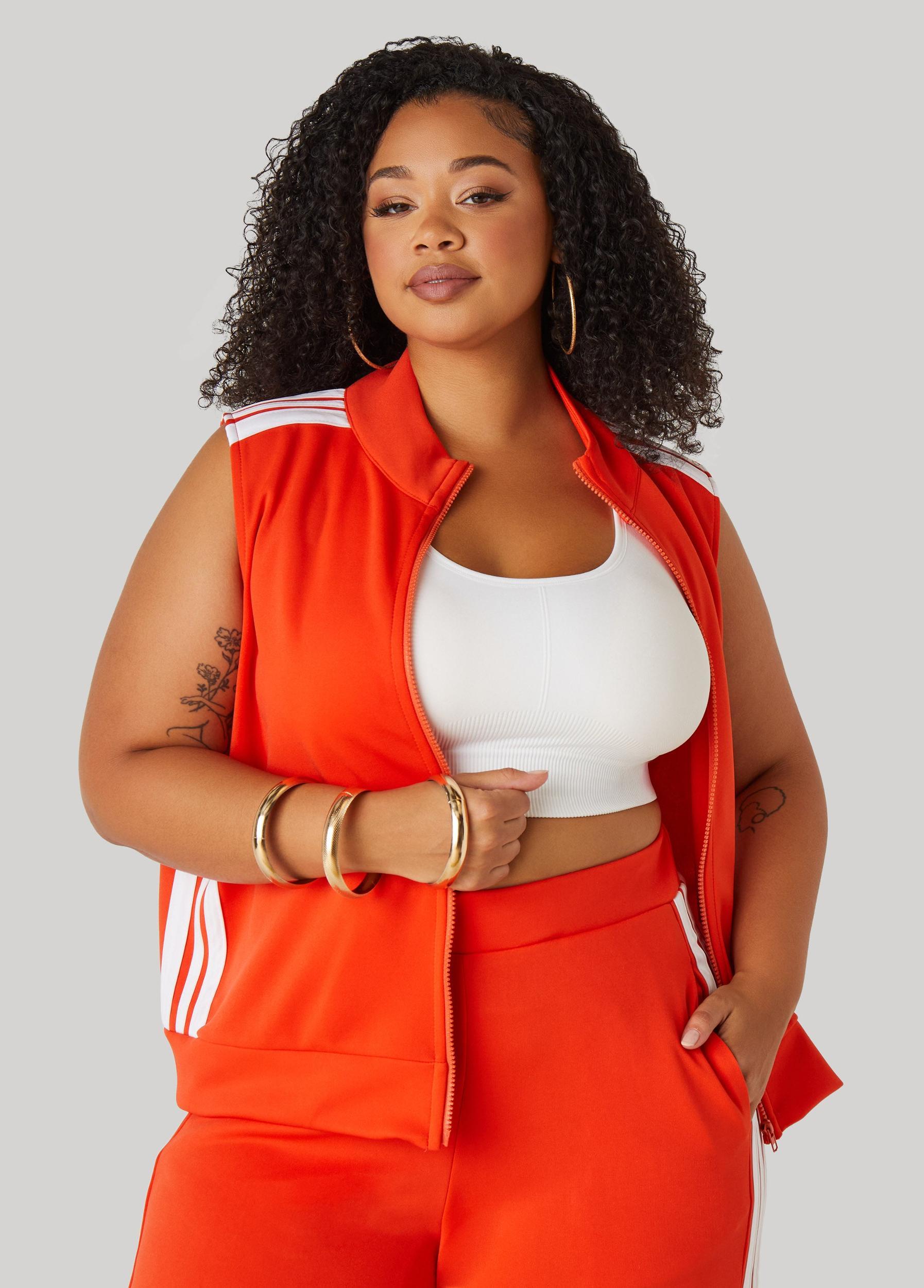Striped Track Vest Product Image